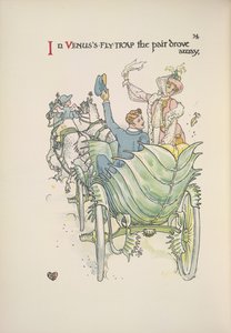 Venusfliegenfalle. Ein Paar reist mit Pferd und Kutsche von Walter Crane