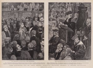 Lord Kitchener und Mr. Cecil Rhodes erhalten Ehrenabschlüsse an der Universität Oxford von Walter Duncan