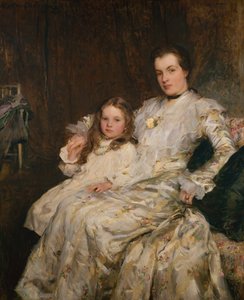 Porträt von Mrs. Chadwyck-Healy und ihrer Tochter von Walter Frederick Osborne