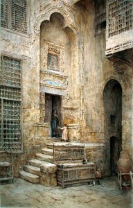 Ein Innenhof in Kairo