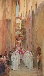Eine Prozession in San Remo, ca. 1910, 1912 von Walter Frederick Roofe Tyndale