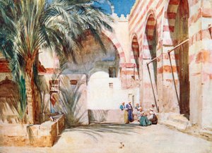 Hof in der Moschee von Ibrahim Aga, Kairo von Walter Frederick Roofe Tyndale