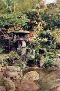 Garten in Ashinoyu von Walter Frederick Roofe Tyndale