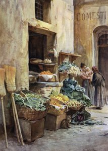 Gemüsehändlerladen, Italienische Riviera von Walter Frederick Roofe Tyndale
