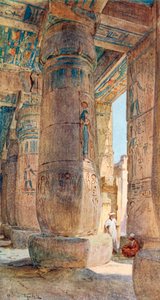 Im Tempel von Ramses III., Medinet Habu von Walter Frederick Roofe Tyndale