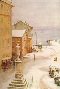 Piazza Mazzini, S. Margherita, um 1910, 1912 von Walter Frederick Roofe Tyndale