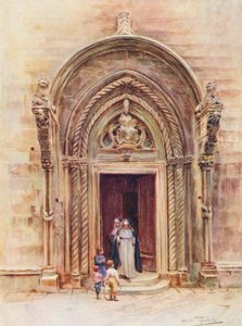 Das Portal des Doms von Curzola von Walter Frederick Roofe Tyndale