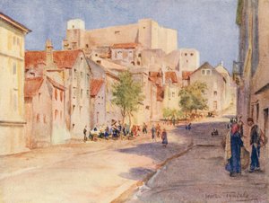 Die Hauptstraße, Sebenico von Walter Frederick Roofe Tyndale
