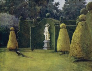 Der New Forest: Bowling Green im Brokenhurst Park von Walter Frederick Roofe Tyndale