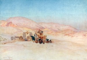 Der Brunnen, auf dem Weg zu den Königsgräbern (Farblithografie) von Walter Frederick Roofe Tyndale