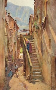 Vicolo del Ponte, Villa Nuova di Albenga, um 1910, 1912