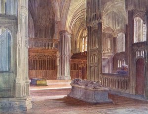 Wessex: Der Retro-Chor der Kathedrale von Winchester mit den Kapellen von Kardinal Beaufort und Bischof Waynflete von Walter Frederick Roofe Tyndale