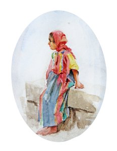 Junges arabisches Mädchen von Walter Frederick Roofe Tyndale