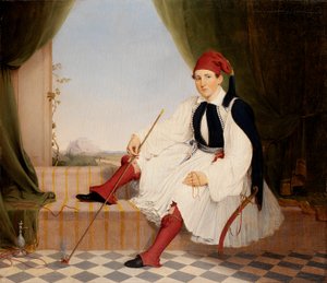 Porträt von John B. Carmac im griechischen Evzone-Kostüm von Walter Gould