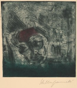 Büste eines müden Mannes, Selbstporträt, 1922 von Walter Gramatte