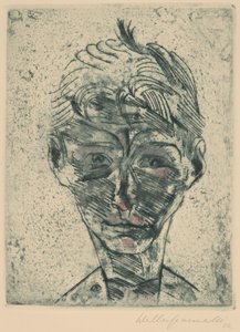 Büste eines jungen Mannes, Selbstporträt, 1922-1923 von Walter Gramatte
