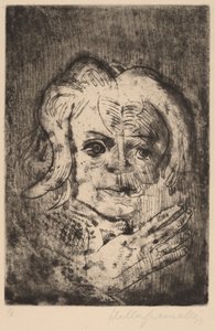 Mädchen mit Hand, 1923 von Walter Gramatte