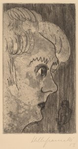 Kopf im Profil, 1923 von Walter Gramatte