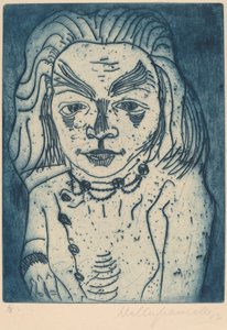 Frau mit Halskette von Walter Gramatte