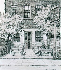 Der grüne Mann, Beaufort Street, Chelsea von Walter Greaves
