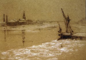 Die Themse im Winter von Walter Greaves