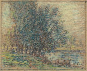Weiden, Longpre, Frankreich, ca. 1911-18 von Walter Griffin