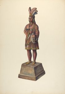 Zigarrenladen-Indianer, ca. 1937 von Walter Hochstrasser