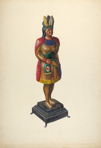 Zigarrenladen-Indianer, um 1937