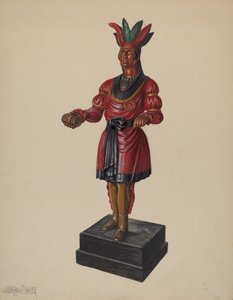 Zigarrenladen-Indianer, um 1937