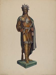 Indianer im Zigarrenladen von Walter Hochstrasser