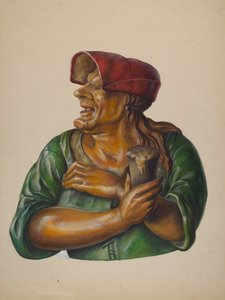 Tavernenfigur, ca. 1937 von Walter Hochstrasser