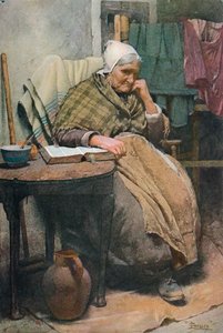 Eine alte kornische Frau, ca. 1880, 1906 von Walter Langley