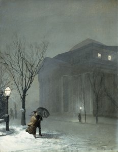 Albany im Schnee von Walter Launt Palmer