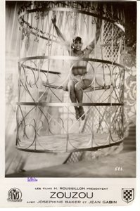 Filmplakat mit Josephine Baker in Zouzou