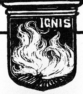 Die vier Elemente. Das Feuer. Xylographie von Walther Püttner von Walter Puttner