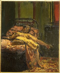 Mädchen auf einem Bett, Mornington Crescent von Walter Richard Sickert