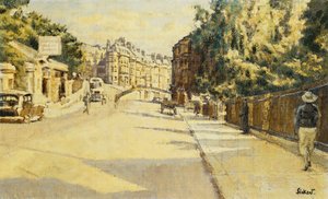 London Street, Bath, Blick Richtung Walcot von Walter Richard Sickert