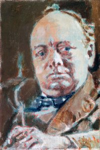 Porträt von Sir Winston Leonard Spencer Churchill (Woodstock) von Walter Richard Sickert