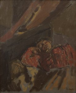 Rote gemusterte Bluse, um 1907 von Walter Richard Sickert