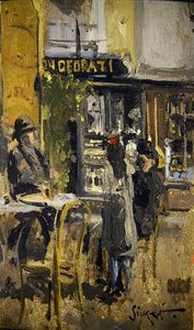 Das kleine Teehaus, Dieppe von Walter Richard Sickert