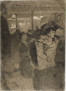 Das alte Bedford (recto); Die Galerie des alten Bedford (verso) von Walter Richard Sickert
