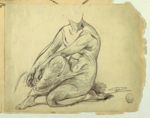 Kniende Frau von Walter Shirlaw