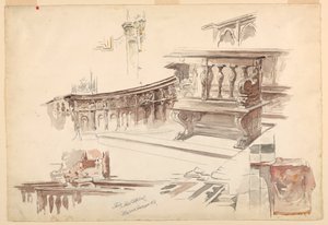 Studien der Kathedrale von Siena von Walter Shirlaw