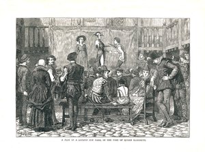 Ein Schauspiel in einem elisabethanischen Londoner Gasthof, 1878 von Walter Thornbury