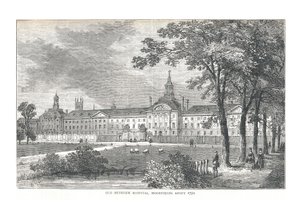 Altes Bethlem Hospital. Moorfields um 1750, 1878