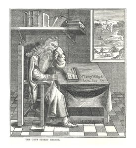 Der Einsiedler von Grub Street. Aus einem Bild veröffentlicht von Richardson, 1878 von Walter Thornbury