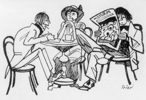 Literaten im Café des Westens