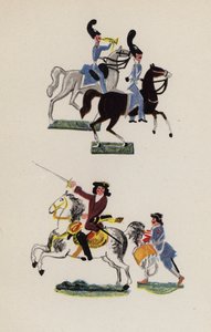 Altes Spielzeug bemalt von Walter Trier (Farblithografie) von Walter Trier