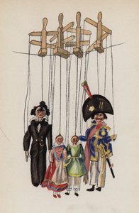 Altes Spielzeug, bemalt von Walter Trier von Walter Trier