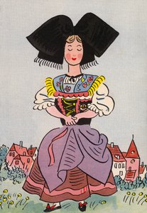 Walter Triers verrückte Kostüme: Elsass, Frankreich von Walter Trier